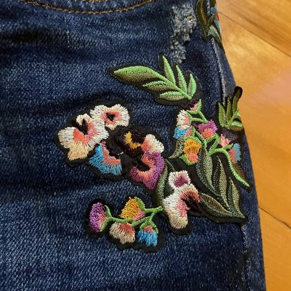 Zara Patchwork Jeans - Picture 9 of 10